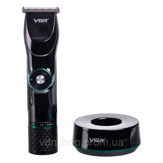 Професійна машинка для стрижки волосся та бороди з LED-дисплеєм та підставкою VGR V-256 | Зображення 2