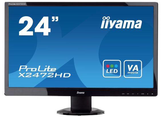 Монітор iiyama ProLite E2472HD чорний (24" VA/1920x1080/16:9/HDMI/DVI/VGA) Б/В