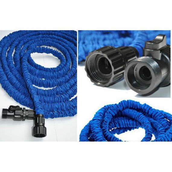 Поливальний шланг 15 метрів Magic Hose ∙ Садовий шланг для поливу з розпилювачем | Зображення 1