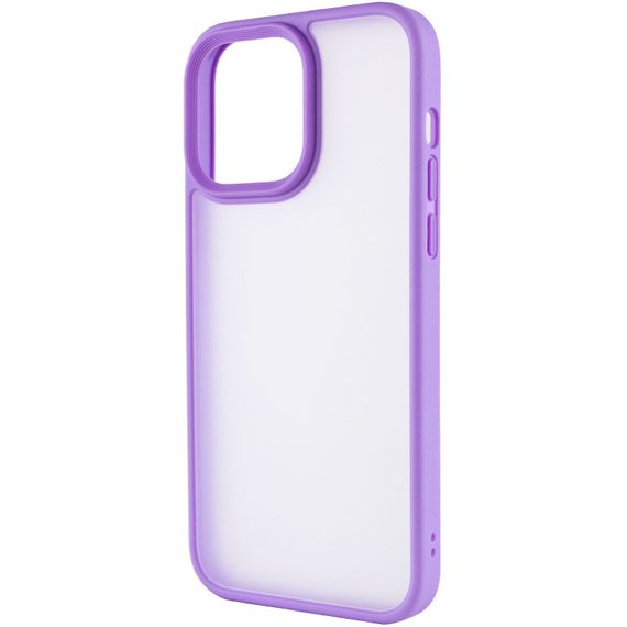 TPU+PC чехол Metal Buttons для Apple iPhone 15 Pro Max (6.7") Сиреневый | Зображення 2