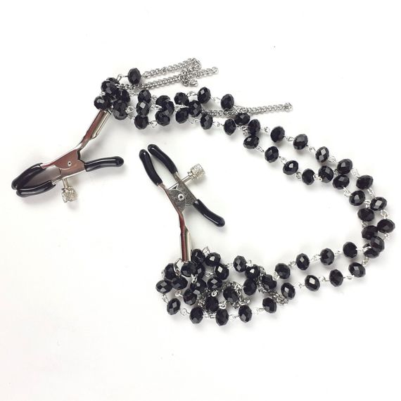 Затискач для сосків Art of Sex - Nipple clamps Sexy Jewelry Black | Зображення 1