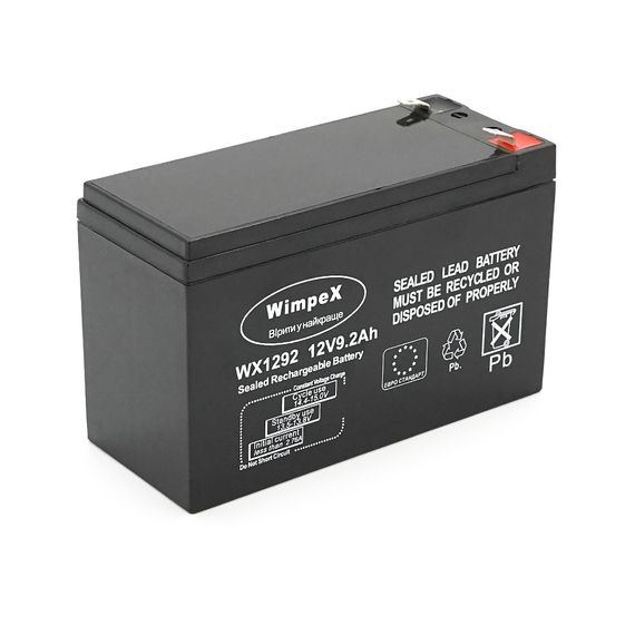 Аккумуляторная батарея Wimpex 12V 9.2A h (150x65x95 (100)),2.0kg Black Q10/480