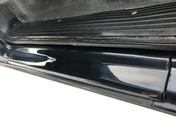 Накладки на пороги ABS (2 шт, пластик) Глянцеві для Mercedes Vito W638 1996-2003 років | Зображення 3