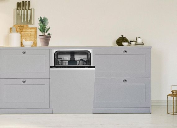 Вбудована посудомийна машина Beko 45см/інвертор/10 комплектів/6 програм /А++ (DIS26022) | Зображення 2