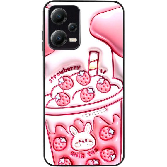 TPU+PC чохол Prisma Fluffie для Xiaomi Poco X5 5G / Note 12 5G Strawberry | Зображення 1