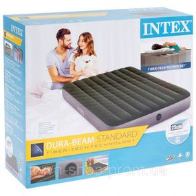 Надувной велюровый матрас Intex 64109, 152-203-25см