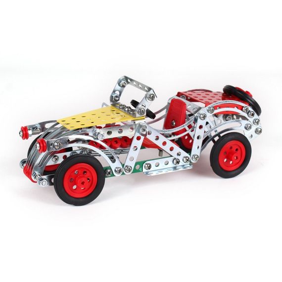 Детский Конструктор металлический "Ретро автомобиль" ТехноК 4821TXK, 284 детали | Зображення 2