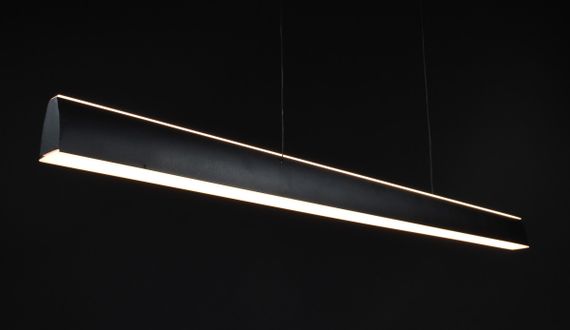 Люстра світлодіодна підвісна LED світильник для квартири на стелю лед 27346 Чорний 15-120х6х100 см. | Зображення 3