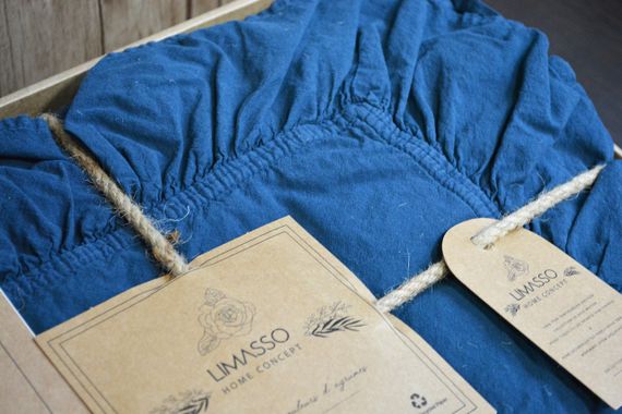 Постільна білизна Limasso Stonewashed Exclusive Ranforse 200 х 220 см Dress Blue | Зображення 2