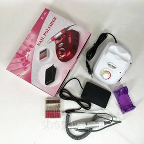 Фрезер Drill Pro ZS‐601 - 65 Вт, 30000 об/мин, реверс, педаль, набор фрез, для маникюра и педикюра White