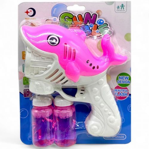 Пузырькомет-генератор "Дельфинчик", 17 см (розовый)