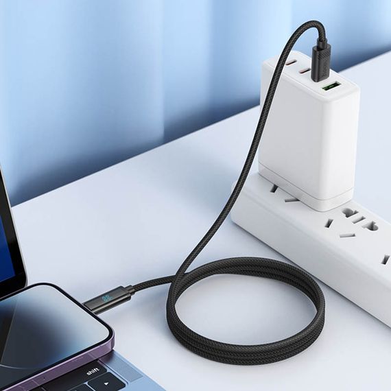 Дата кабель Hoco U127 Power Type-C to Lightning (1.2m) Black | Зображення 3