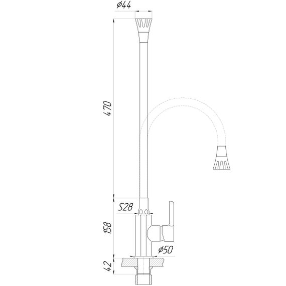 Змішувач для кухні DOMINO PRESTIGE DPS-203SA-G03 | Зображення 3