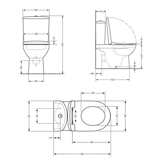 Унитаз напольный Qtap Robin New Ultra Quiet безободковый с сиденьем Soft-close WHITE QT13226083AW | Зображення 1