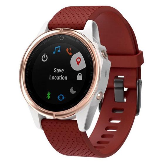 Силіконовий ремінець Primo для годинника Garmin Fenix 5S / 5S Plus / 6S - Red