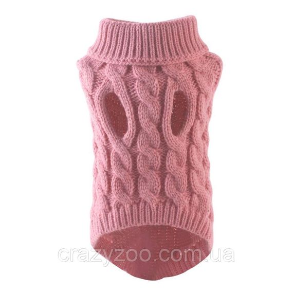 Свитер для собак и котов EcoToys Pink L розовый A: 30 см B: 38 см C: 28 см 7029 | Зображення 1