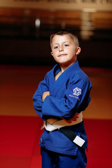 Кімоно для джиу - джитсу синє, TM "Kintayo", 120 зріст, щільність 350 гр/м.кв. | Зображення 1