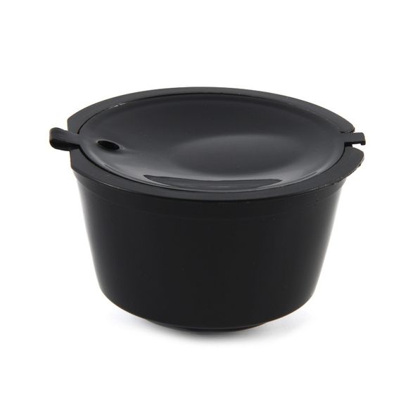 Багаторазова кавова капсула для Nescafe Dolce Gusto/Nespresso — 1 шт. з фільтром, екологічна. Чорна.