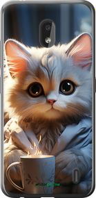 Чохол на Nokia 2.2 Білий кіт "5646u-1706-2448"