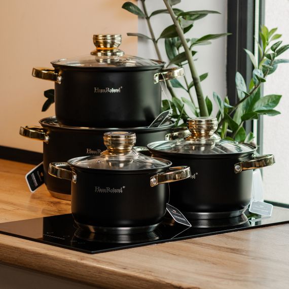 Набор кастрюль из нержавеющей стали 4 штуки 6,1/3,9/2,8/2,1 л HP33523 | Зображення 7