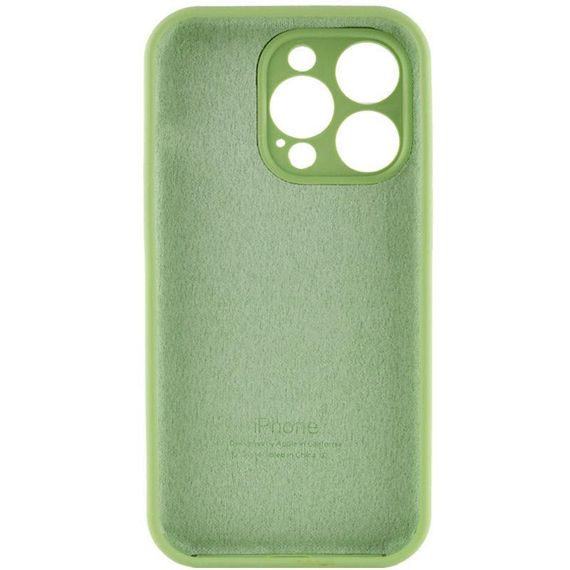 Чохол Silicone Case Full Camera Protective (AA) для Apple iPhone 15 Pro Max (6.7") М'ятний / Mint | Зображення 3
