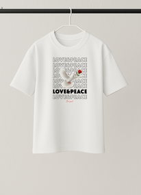 Футболка Лав білий S XL