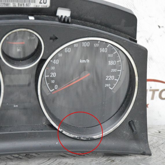 Панель приладів 1.9 CDTI автомат Opel Astra H Zafira B 04-11 Приладова панель Опель Астра Н Зафіра Б 13225981 | Зображення 2