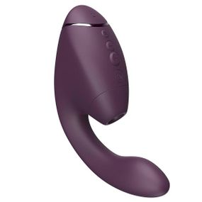 Двойной вакуумный клиторальный стимулятор с вибрацией Womanizer Next Duo - Dark Purple Sex Aura