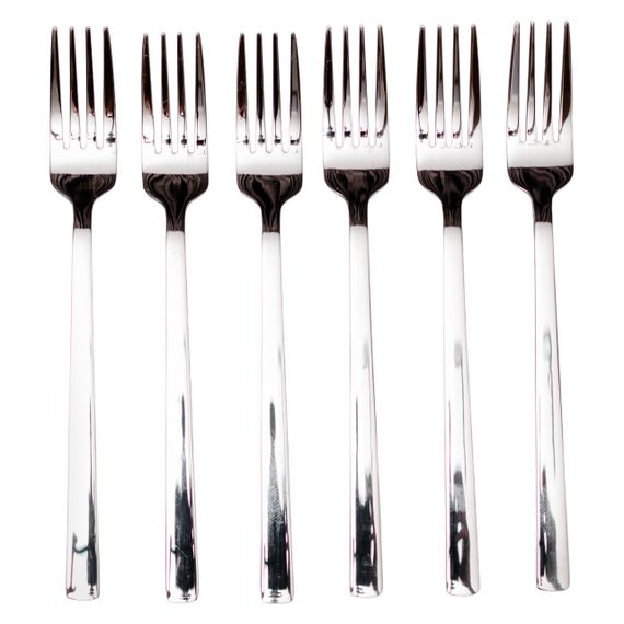 Набір десертних виделок 6 предметів 16 (см) Срібло HP-8-25 | Зображення 1