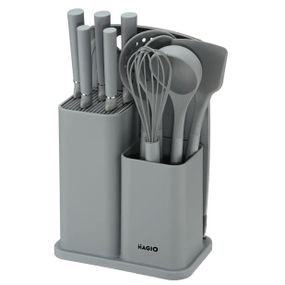 Силиконовые кухонные приборы в комплекте с подставкой Magio, Силиконовые кухонные принадлежности набор FA-74