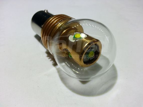 Светодиодная автолампа 1156(P21W)-S25-BA15s, 20W WHITE (480Lm) (CREE LED)  одноконтактная | Зображення 1