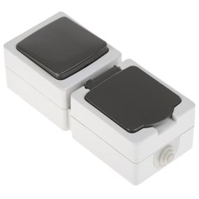 Переключатель+розетка WF-1AV2+1ARZ Water FORA