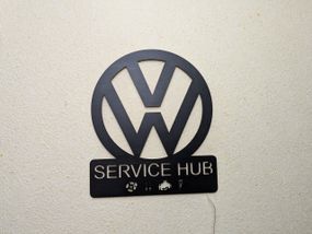 Панно декоративная картина на стену Volkswagen SERVICE HUB 490х568 acr-p000182
