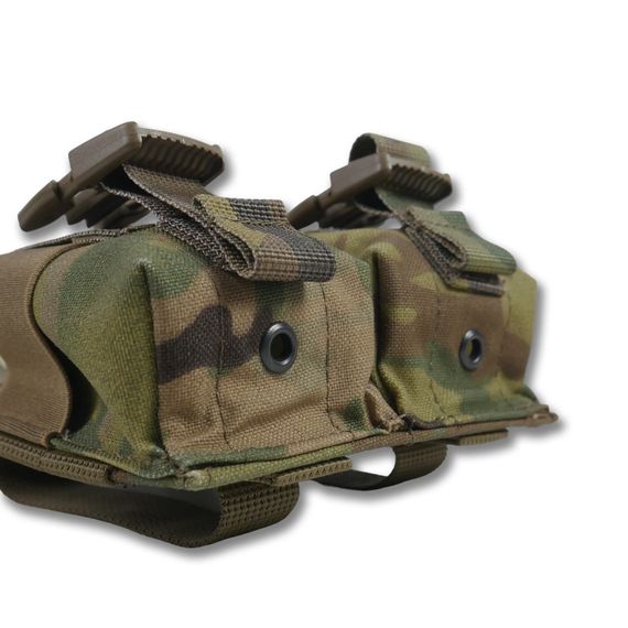 Тактический подсумок под 2 гранаты KIBORG Multicam | Зображення 7