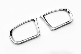 Обідки на дзеркала (2 шт., пласт) для Mercedes E-сlass W210 1995-2002 рр