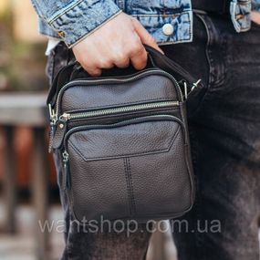 Чоловіча сумка-барсетка через плече шкіряна Tiding Bag TM-24974