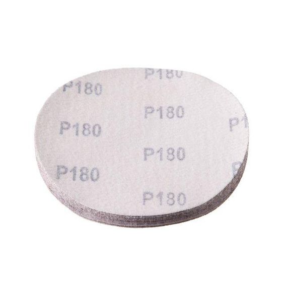 Круг наждаковий на липучці 125 мм, папір клас E, щільність 220 г/м², К180, 10 од. INTERTOOL BT-0564 | Зображення 2