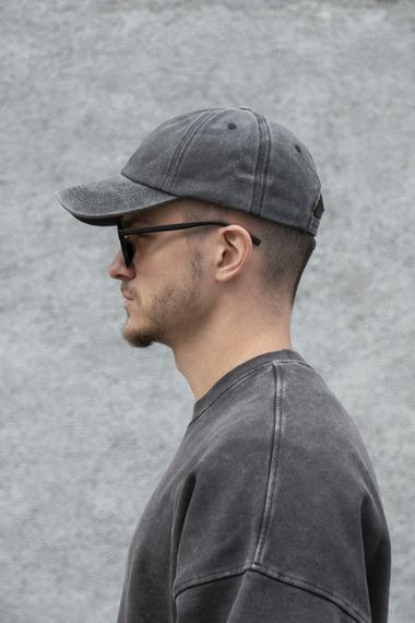Кепка бейсболка Vintage Without з принтом Culture Black | Зображення 1