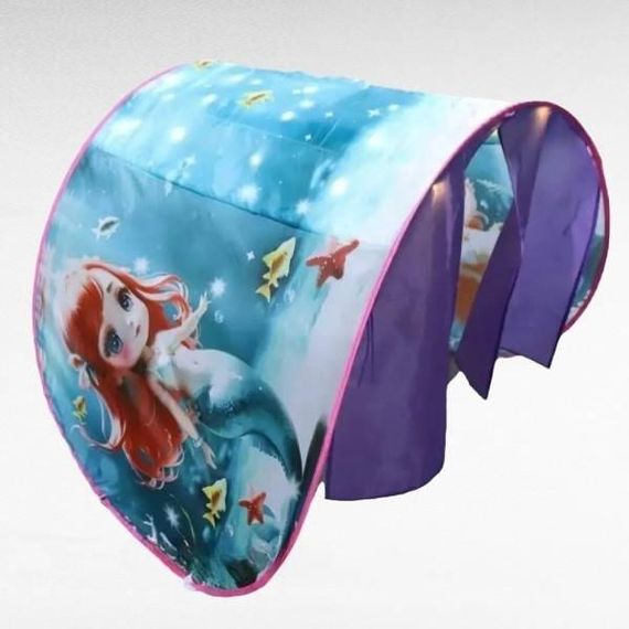 Палатка тент детская для сна с подсветкой на пульте ДУ Shaoyundian Фиолетовая