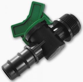 Мінікран лінійний Bradas штуцер для трубки 16 мм різьба зовнішня 3/4" 25 шт