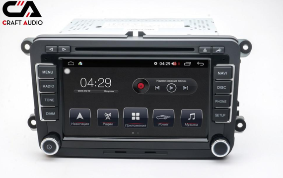 Штатна автомагнітола Volkswagen 7'' універсальна Android 12, 4/32GB, IPS, CarPlay (41971-vw_4143) | Зображення 3