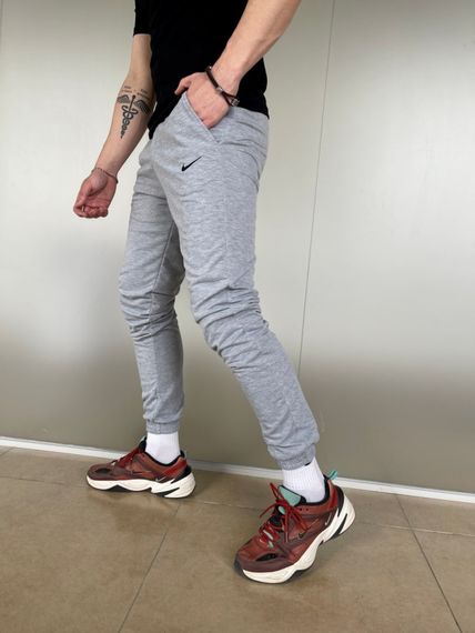 Штани чоловічі трикотажні Nike світло-сірі | Зображення 1