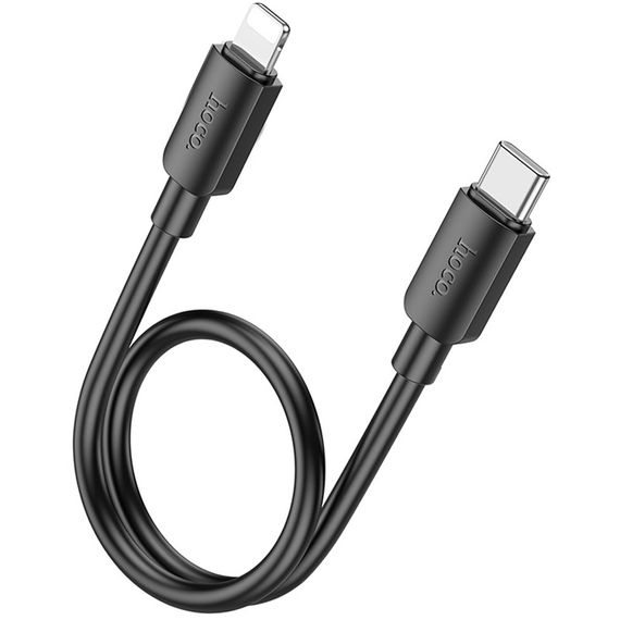 Дата кабель Hoco X96 Hyper Type-C to Lightning 20W (0.25m) Black | Зображення 1