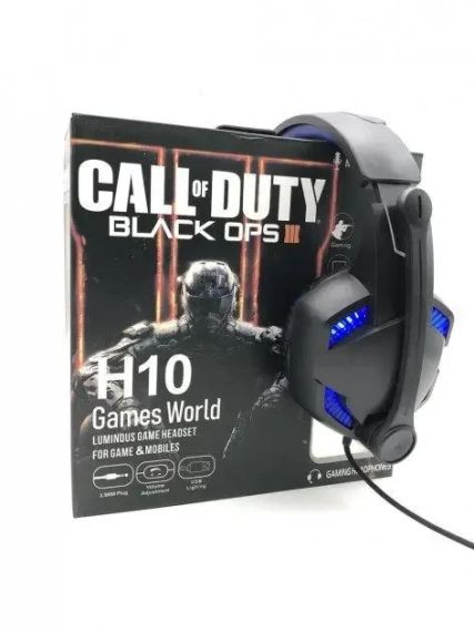 Наушники игровые CALL OF DUTY H10 проводные с микр.