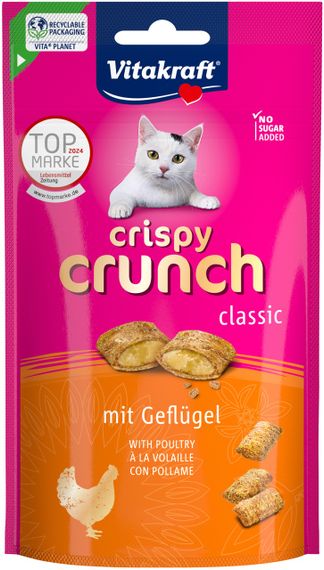 Лакомство для котов с курицей Vitakraft Crispy Crunch Chicken, 60 гр