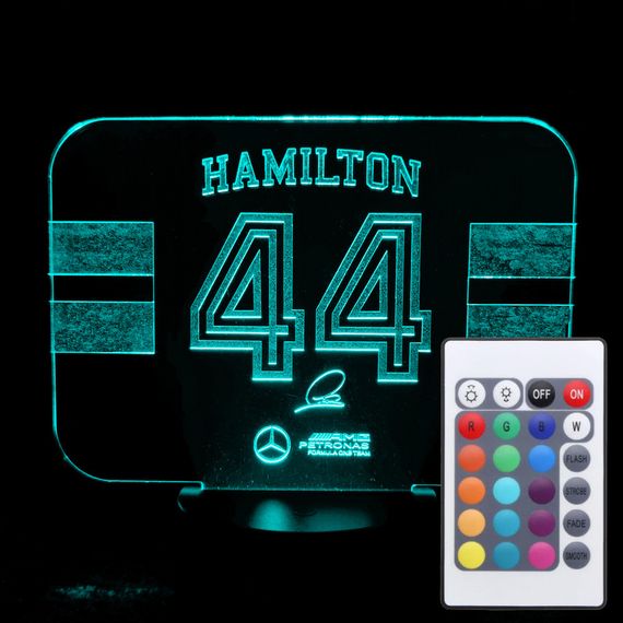 Акриловий світильник-нічник з пультом 16 кольорів Хемілтон 44 tty-n001316