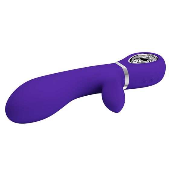 Вібратор з м'якою головкою і кліторальной стимуляцією Pretty Love - Thomas USB Purple, BI-014621-3 Sex Aura | Зображення 7