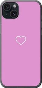Чохол на iPhone 15 Plus Серце 2 із силікону FCh (011473