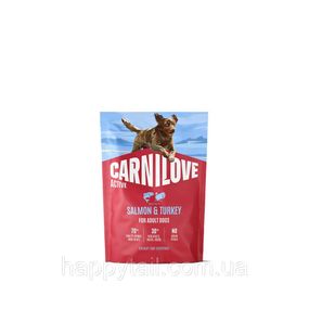Сухой корм для собак Carnilove Active Salmon & Turkey лосось и индейка, беззерновой холистик Карнилав, 1.5 кг