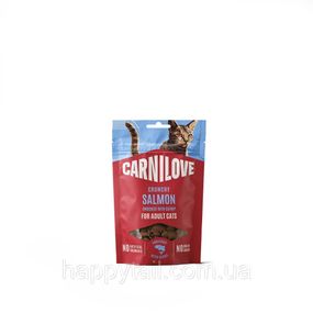 Хрусткі ласощі для котів Carnilove Crunchy Snack Salmon з лососем та котячою м'ятою 50 г